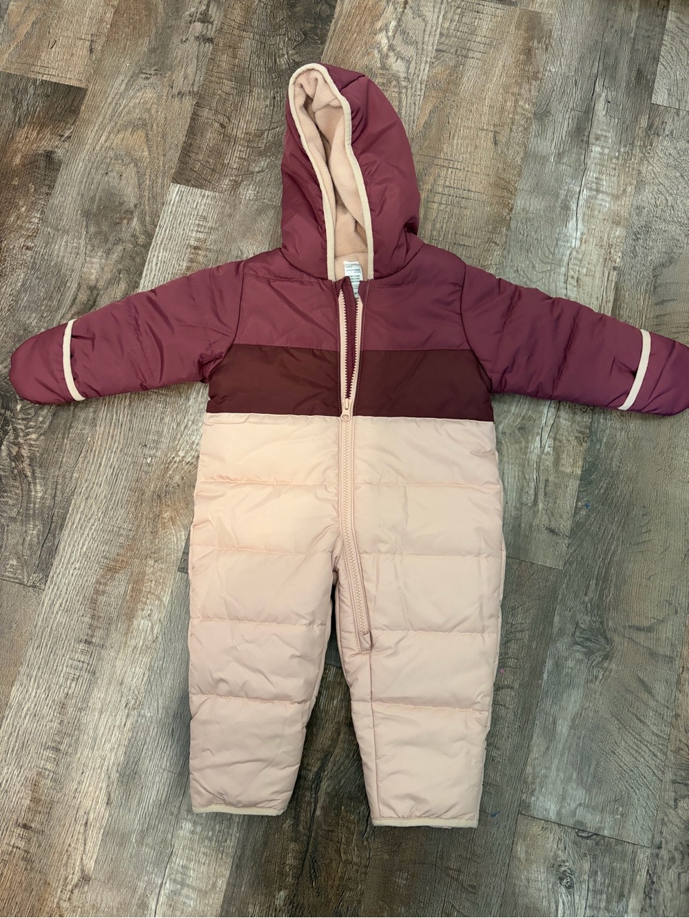 Carter's Colorblock Insulated Snowsuit - Dusty Rose & Mauve